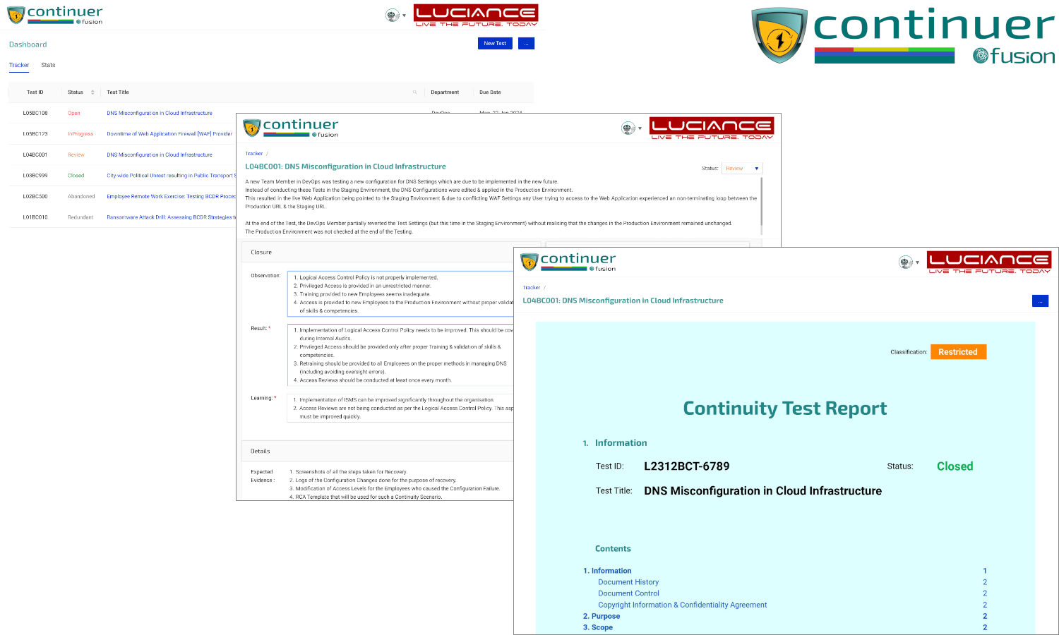 Continuer Business Continuity Plans Management System Hero