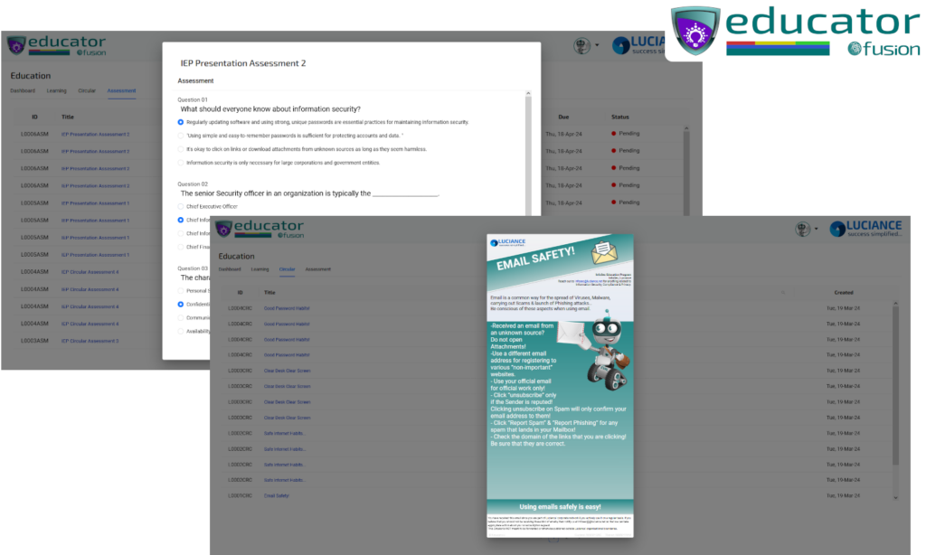 Educator Information Security Training Management System Hero