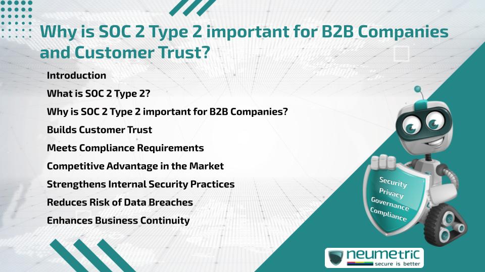 Why is SOC 2 Type 2 important for B2B Companies and Customer Trust?