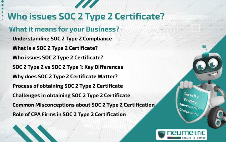 Who issues SOC 2 Type 2 Certificate? What it means for your Business?