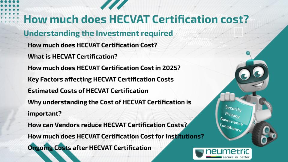 How much does HECVAT Certification cost? Understanding the Investment required.