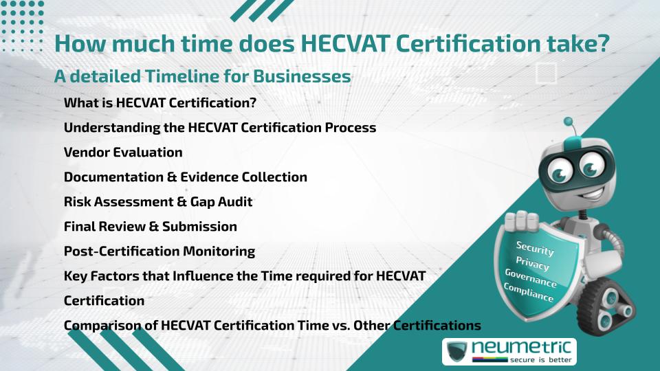 How much time does HECVAT Certification take? A detailed Timeline for Businesses