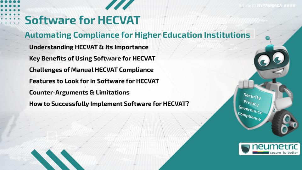 Software for HECVAT: Automating Compliance for Higher Education Institutions