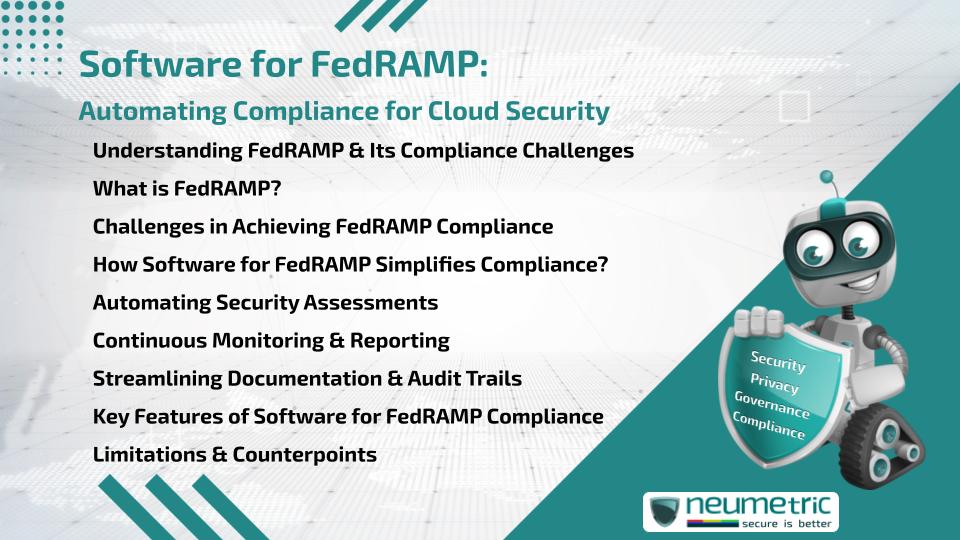 Software for FedRAMP: Automating Compliance for Cloud Security