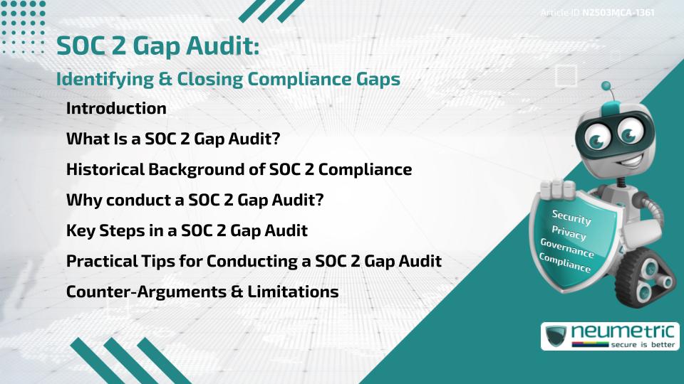 SOC 2 Gap Audit: Identifying & Closing Compliance Gaps