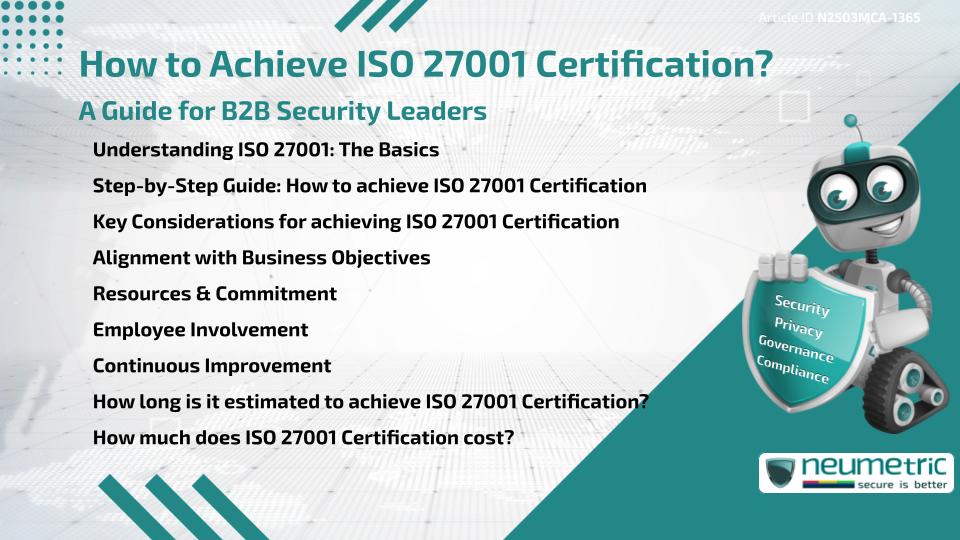 How to achieve ISO 27001 Certification? A Guide for B2B Security Leaders