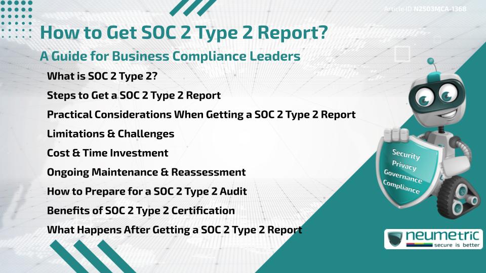 How to Get SOC 2 Type 2 Report? A Guide for Business Compliance Leaders