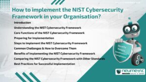 Journal (General Articles) | Neumetric How to implement the NIST Cybersecurity Framework in your Organisation?