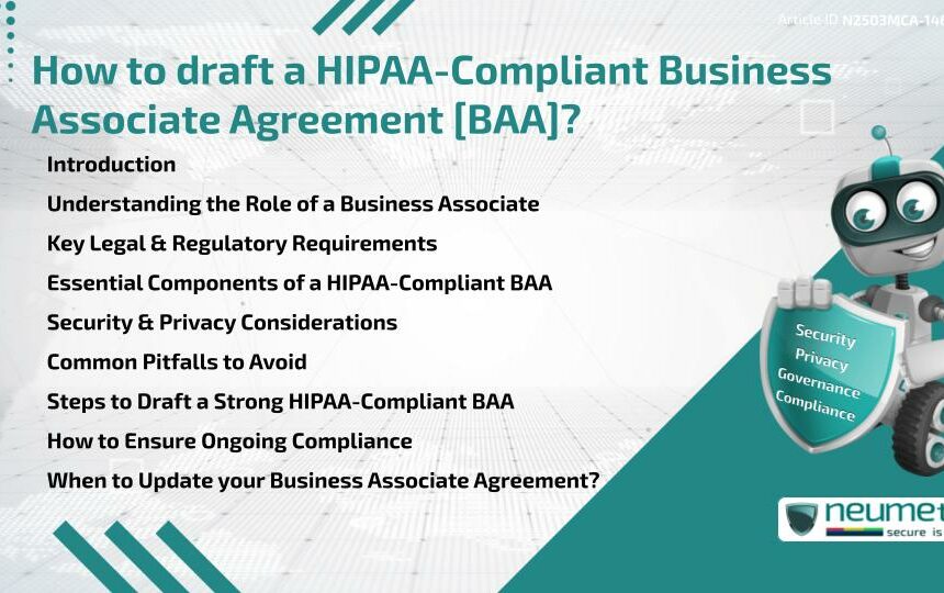How to draft a HIPAA-Compliant Business Associate Agreement [BAA]?