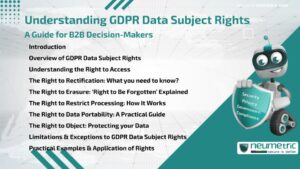 Journal (General Articles) | Neumetric Understanding GDPR Data Subject Rights: A Guide for B2B Decision-Makers