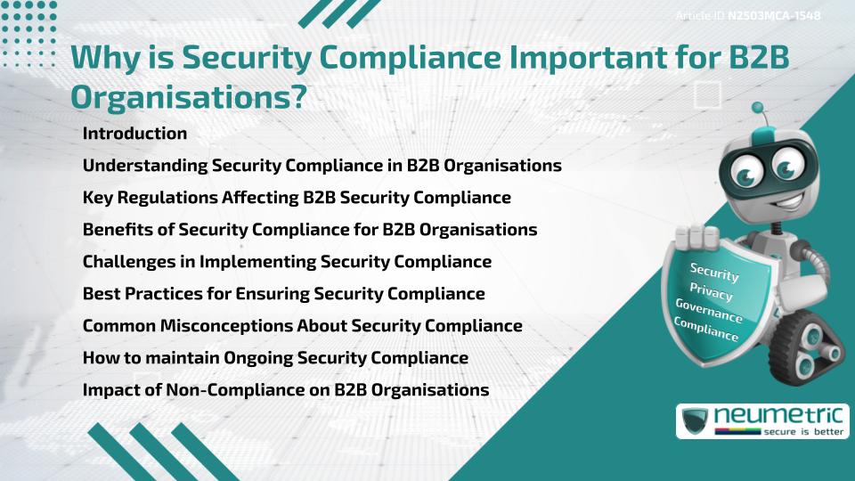Why is Security Compliance Important for B2B Organisations?