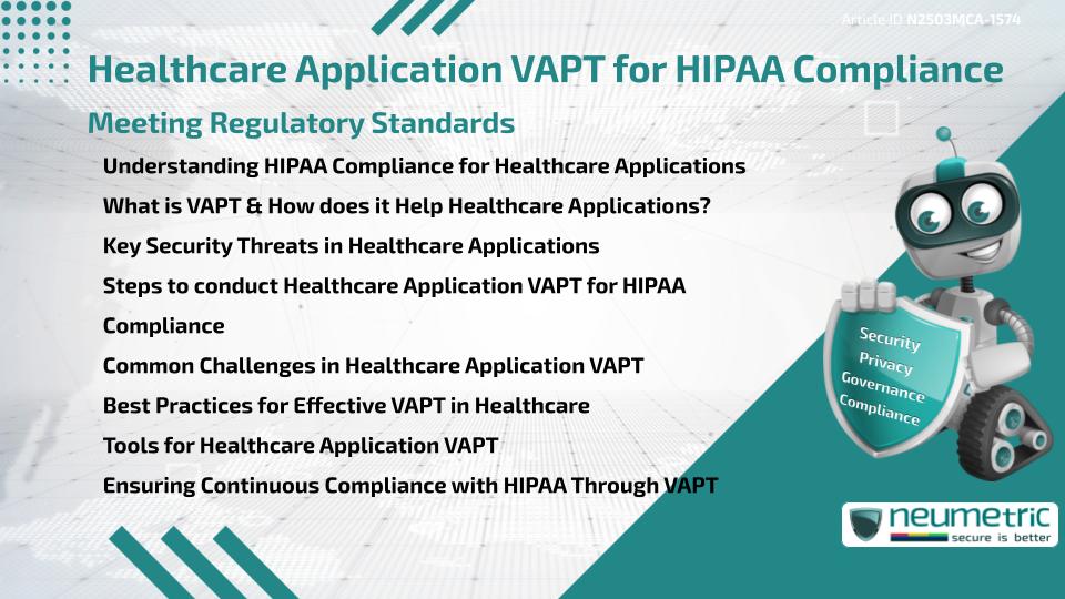 Healthcare Application VAPT for HIPAA Compliance: Meeting Regulatory Standards