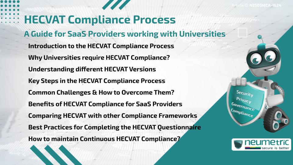 HECVAT Compliance Process: A Guide for SaaS Providers working with Universities