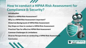 Journal (General Articles) | Neumetric How to conduct a HIPAA Risk Assessment for Compliance & Security?