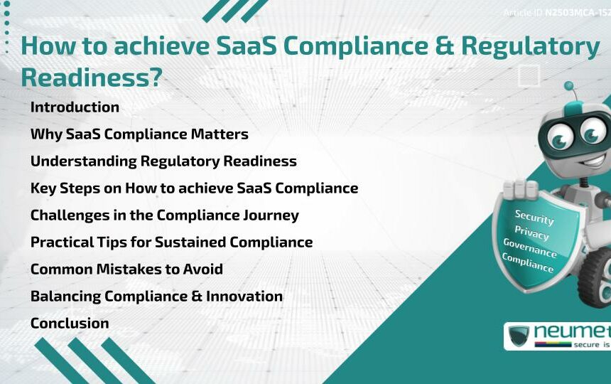 How to achieve SaaS Compliance & Regulatory Readiness?