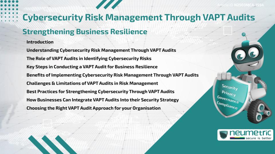 Cybersecurity Risk Management Through VAPT Audits: Strengthening Business Resilience