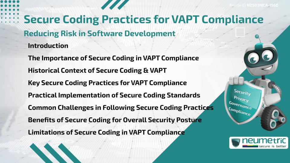 Secure Coding Practices for VAPT Compliance: Reducing Risk in Software Development