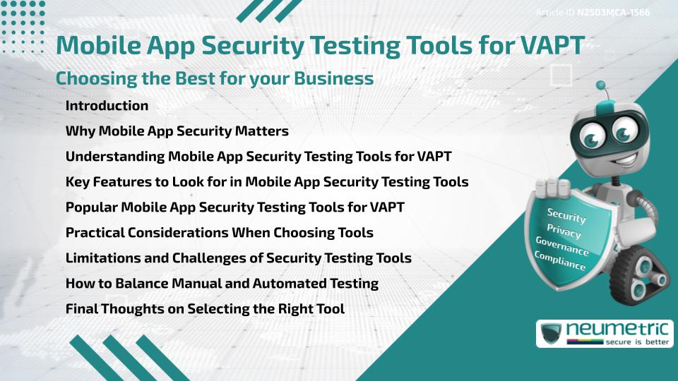 Mobile App Security Testing Tools for VAPT: Choosing the Best for your Business
