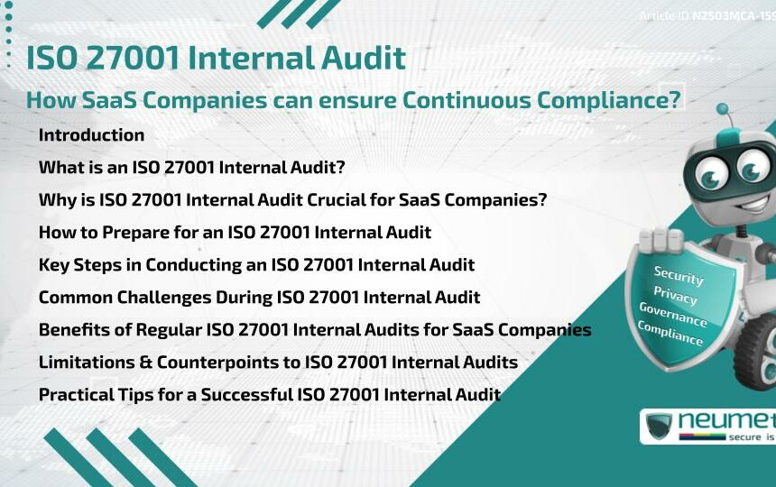 ISO 27001 Internal Audit: How SaaS Companies can ensure Continuous Compliance?