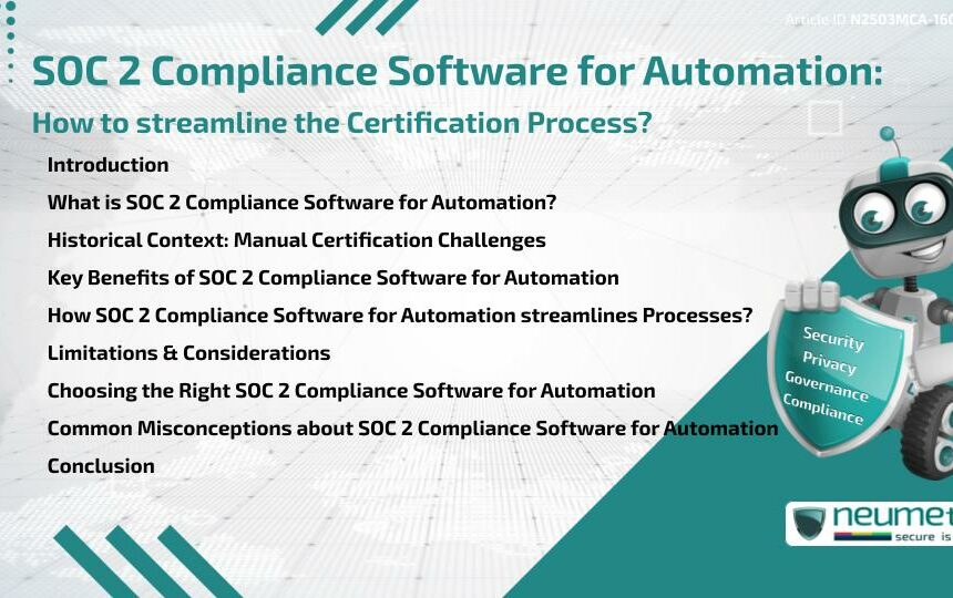 SOC 2 Compliance Software for Automation: How to Streamline the Certification Process?