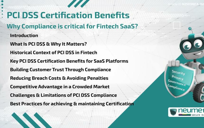 PCI DSS Certification Benefits: Why Compliance is critical for Fintech SaaS?
