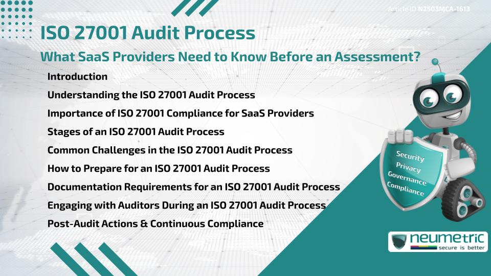 ISO 27001 Audit Process: What SaaS Providers Need to Know Before an Assessment?