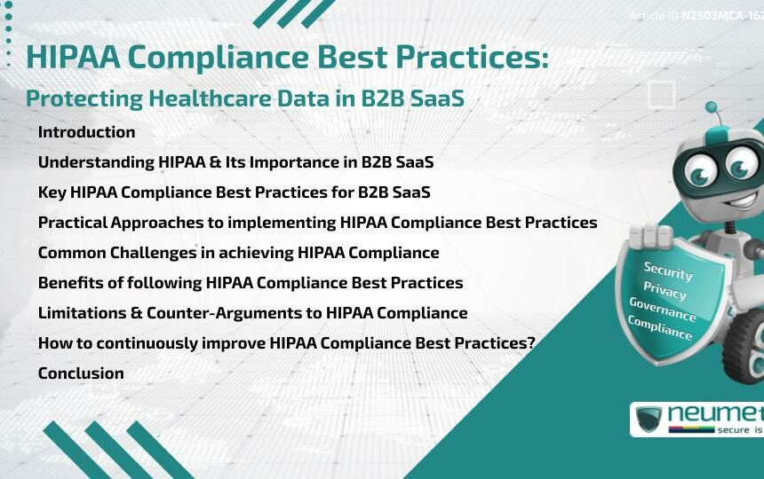 HIPAA Compliance Best Practices: Protecting Healthcare Data in B2B SaaS