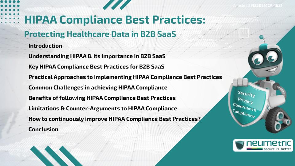 HIPAA Compliance Best Practices: Protecting Healthcare Data in B2B SaaS