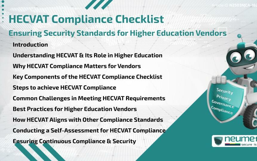 HECVAT Compliance Checklist: Ensuring Security Standards for Higher Education Vendors