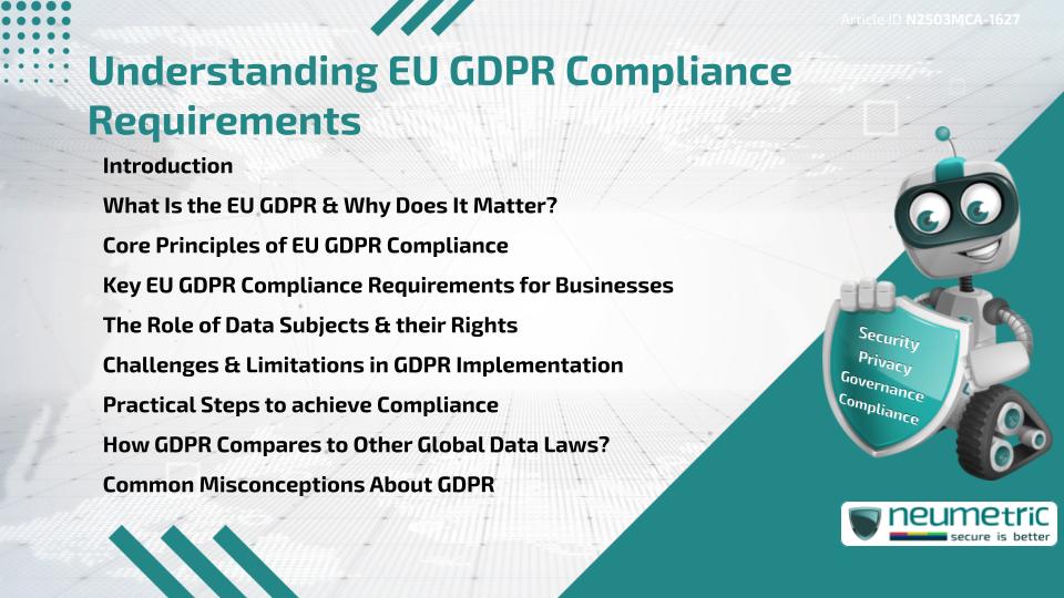 Understanding EU GDPR Compliance Requirements