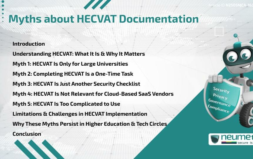 Myths about HECVAT Documentation