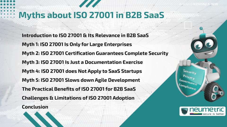 Myths about ISO 27001 in B2B SaaS