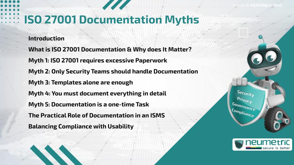 ISO 27001 Documentation Myths