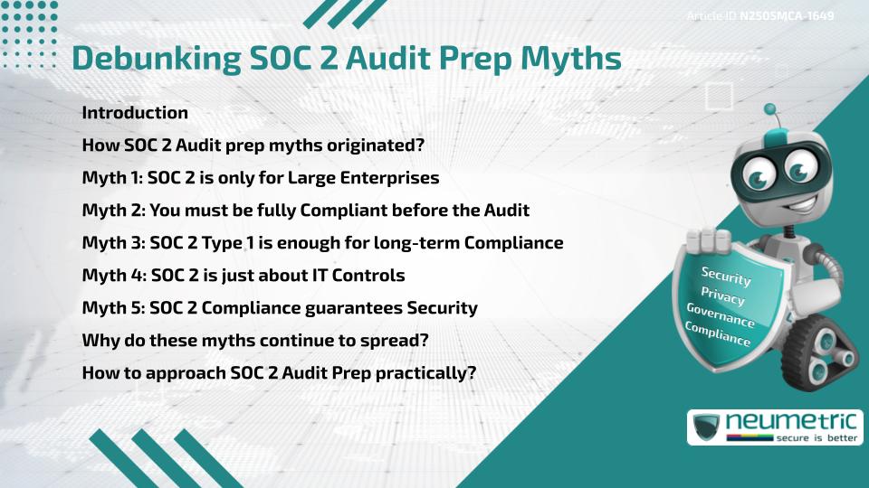 Debunking SOC 2 Audit Prep Myths