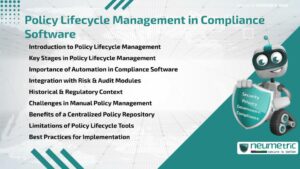 Policy Lifecycle Management in Compliance Software
