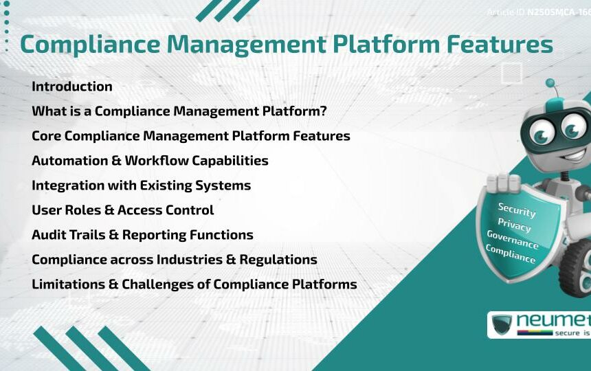 Compliance Management Platform Features