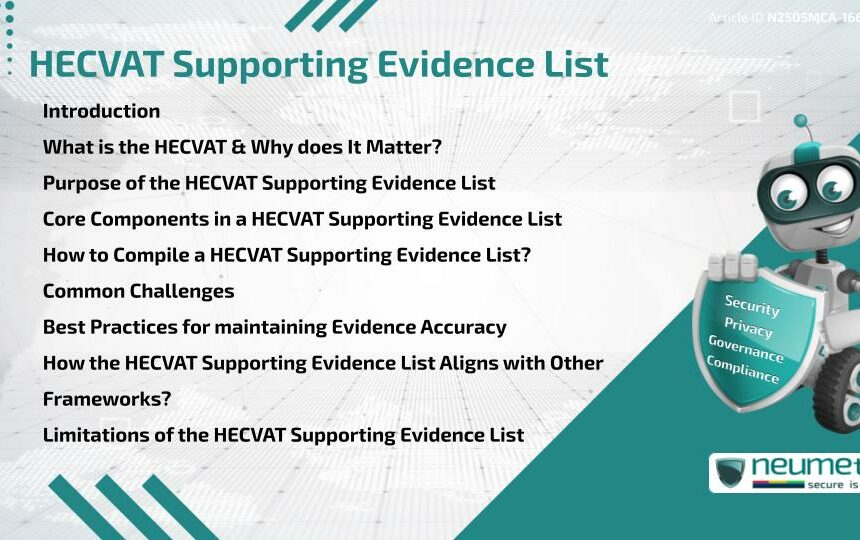 HECVAT Supporting Evidence List