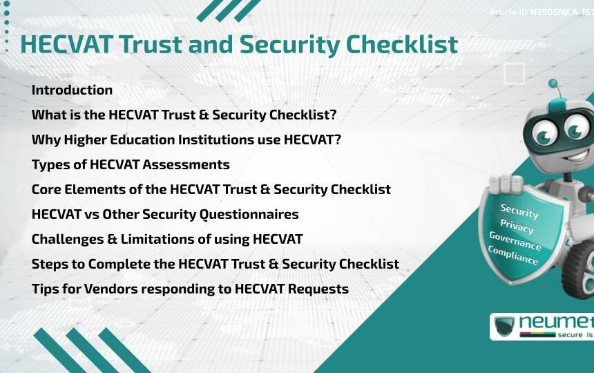 HECVAT Trust and Security Checklist