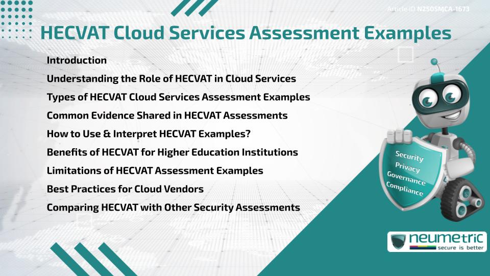 HECVAT Cloud Services Assessment Examples