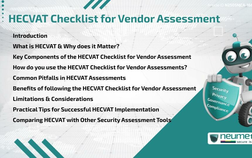 HECVAT Checklist for Vendor Assessment
