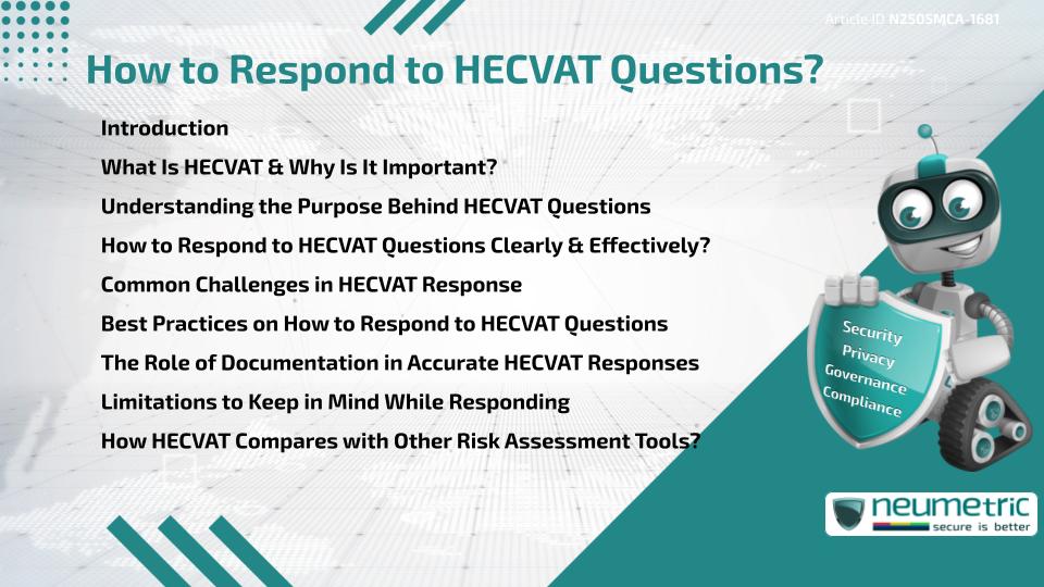 How to Respond to HECVAT Questions?