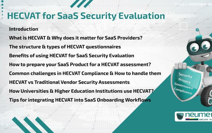 HECVAT for SaaS Security Evaluation