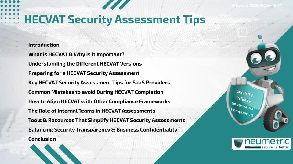 HECVAT Security Assessment Tips