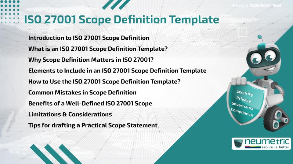 ISO 27001 Scope Definition Template