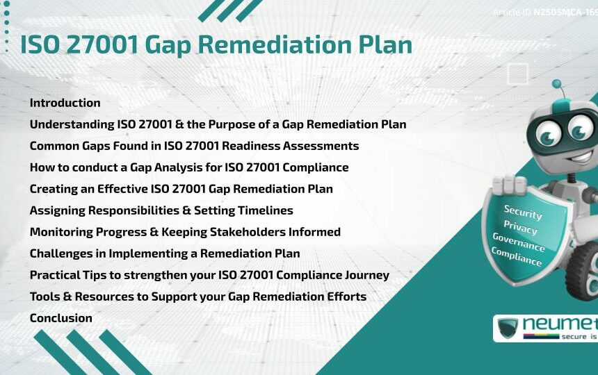 ISO 27001 Gap Remediation Plan