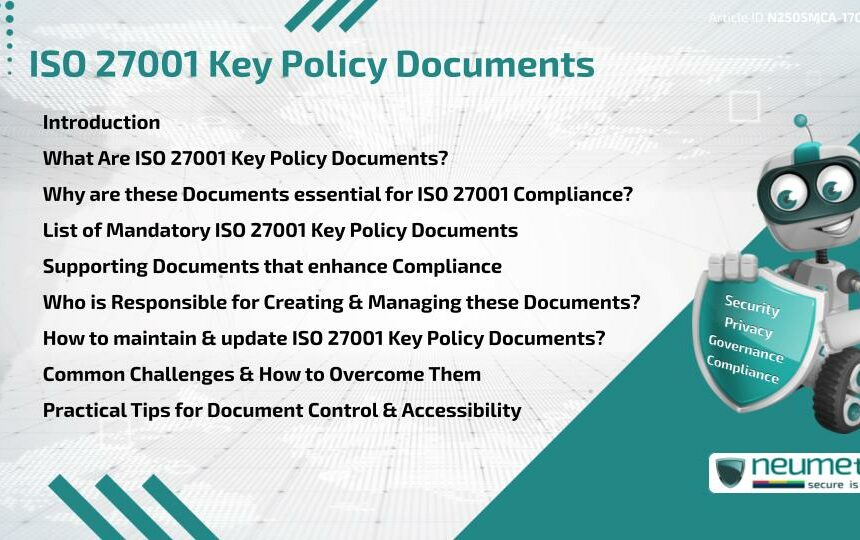 ISO 27001 Key Policy Documents