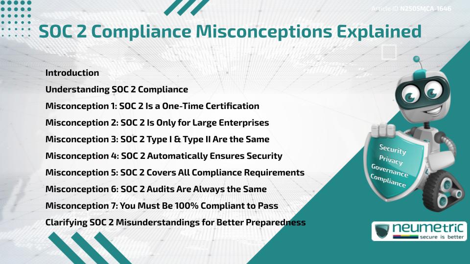 SOC 2 Compliance Misconceptions Explained