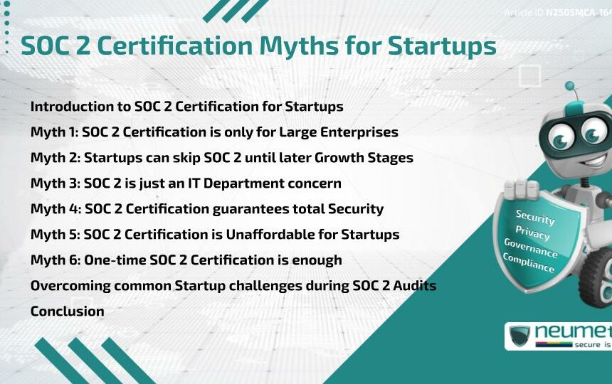 SOC 2 Certification Myths for Startups