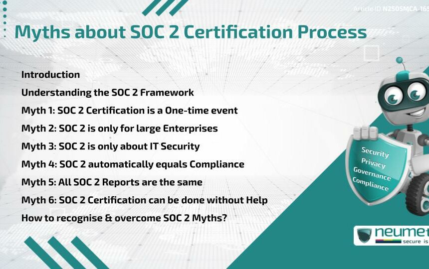 Myths about SOC 2 Certification Process