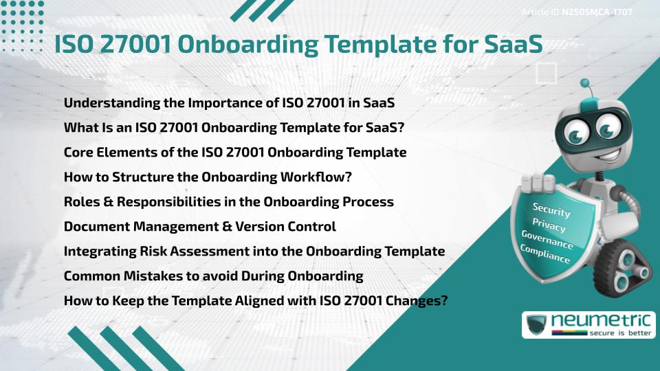 ISO 27001 Onboarding Template for SaaS